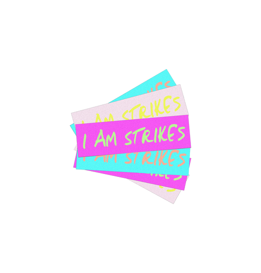 I Am Strikes Neon Stickers